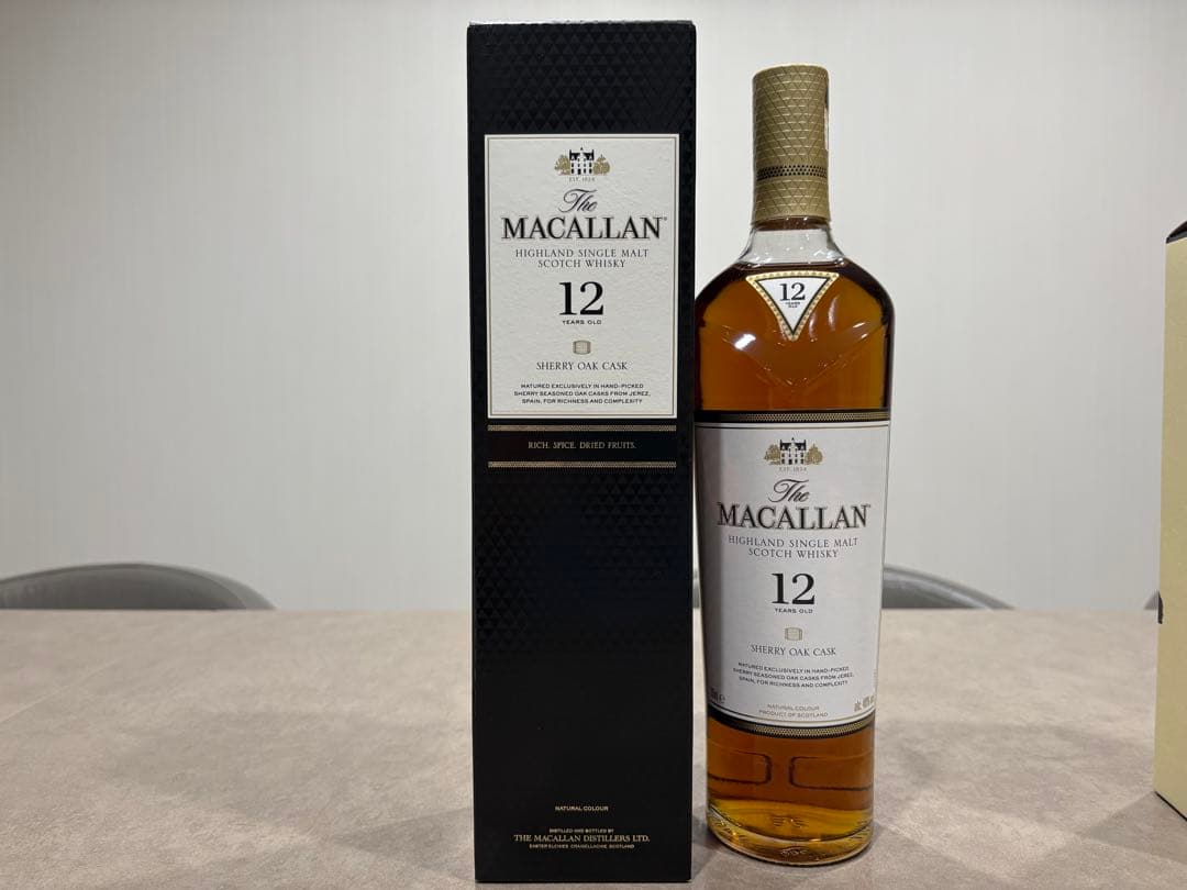マッカラン12年シェリーオーク、白州2024、山崎 100周年ボトル3本セット