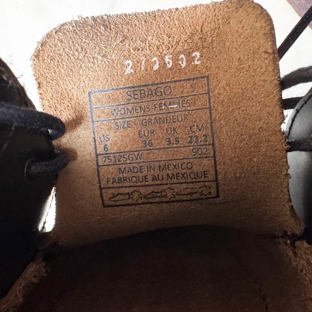 【美品】SEBAGO セバゴ ローファー レザー モカシン ブラック 23.2