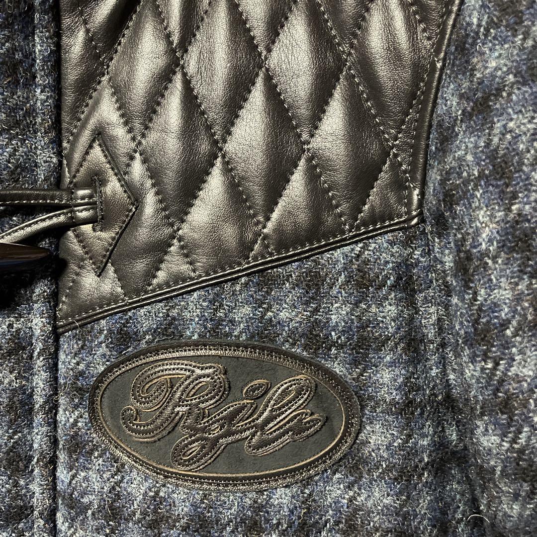 【美品】フラットヘッド／R.J.B × ハリス・ツイードキルティングコート