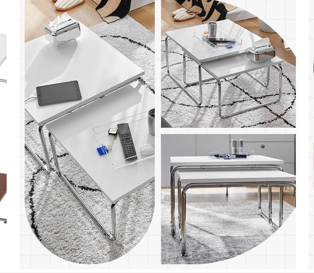 【LOWYA新作】ロウヤ　ミッドセンチュリー風　ネストテーブル