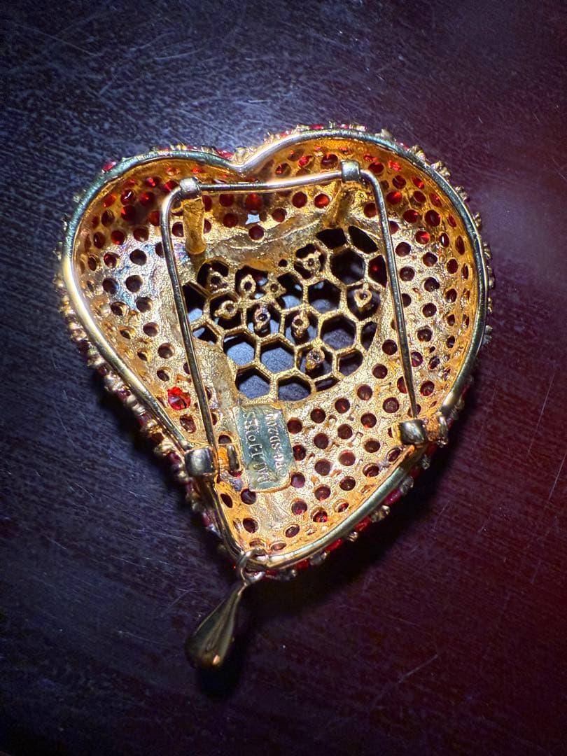 レア　DALI JOIES ダリミュージアムレプリカ　ハート型ブローチ