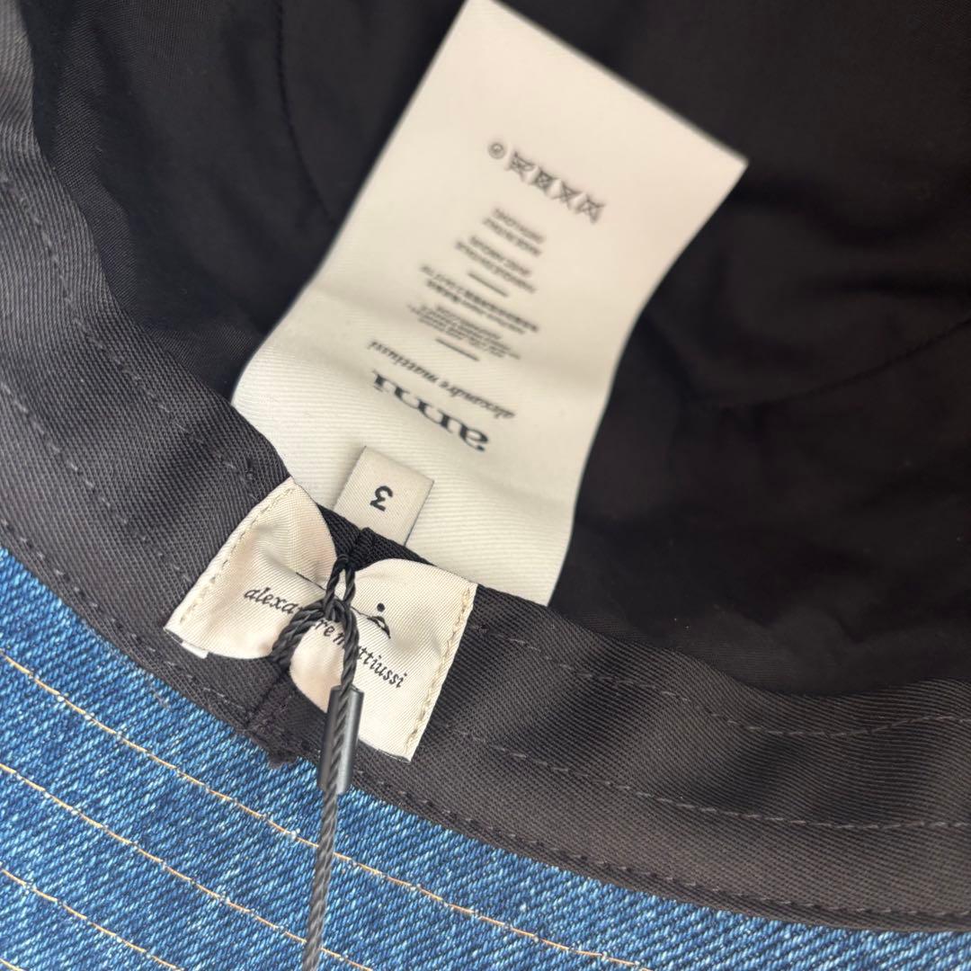 新品　アミパリス　デニムバケットハット ロゴ