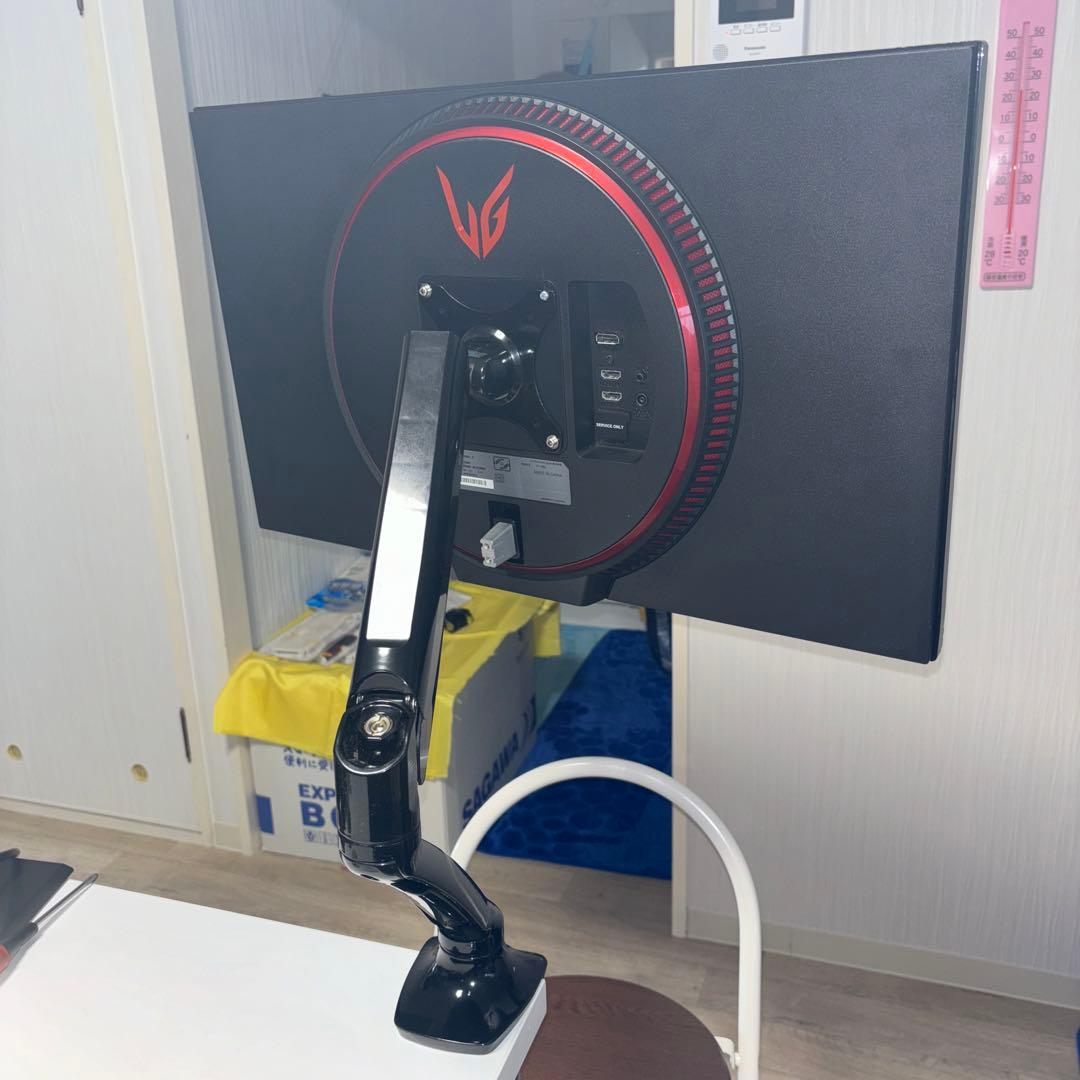 LG 27GN800 ゲーミングモニター&アーム付き