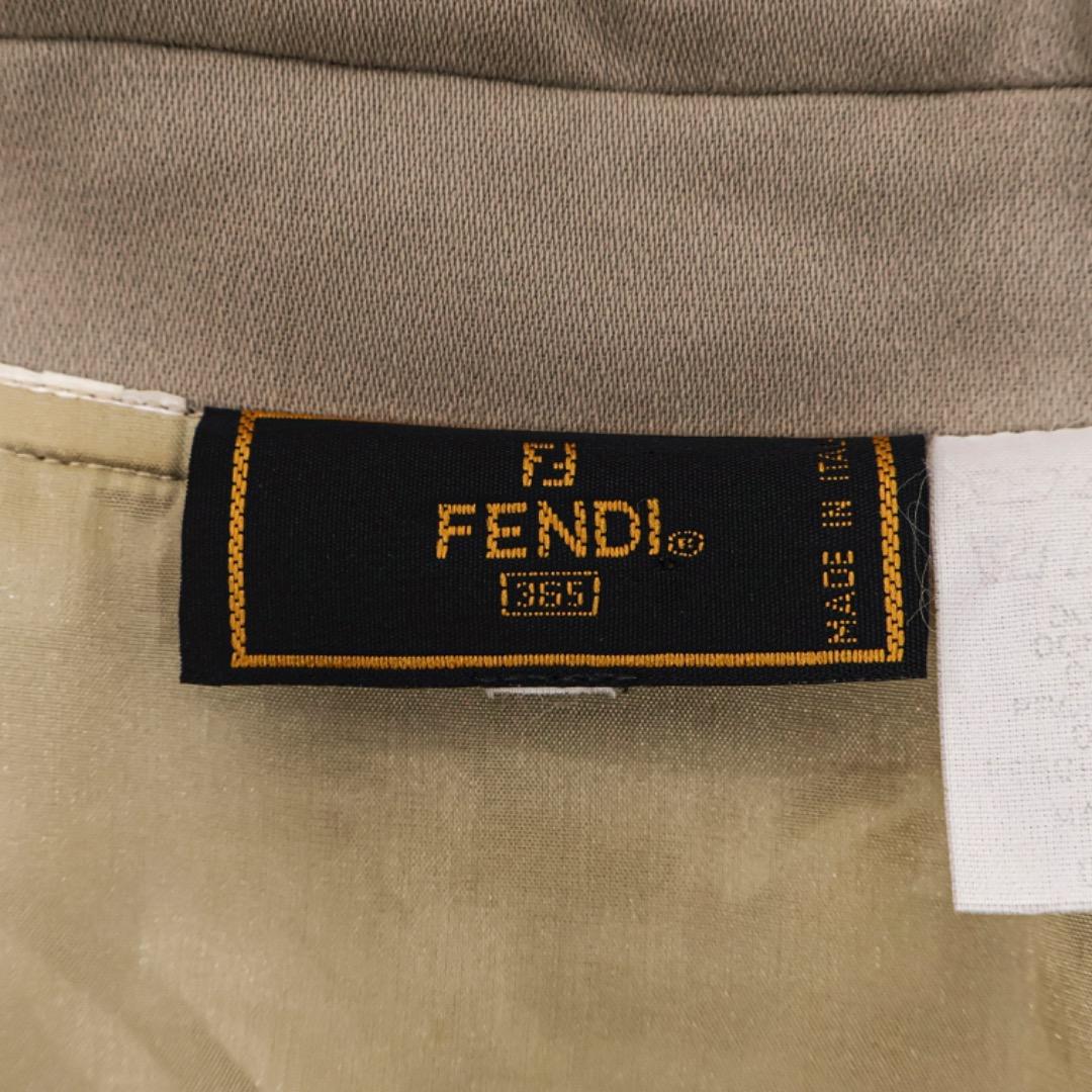 H3900◾️ヴィンテージ フェンディ　ウール100% シャツワンピース