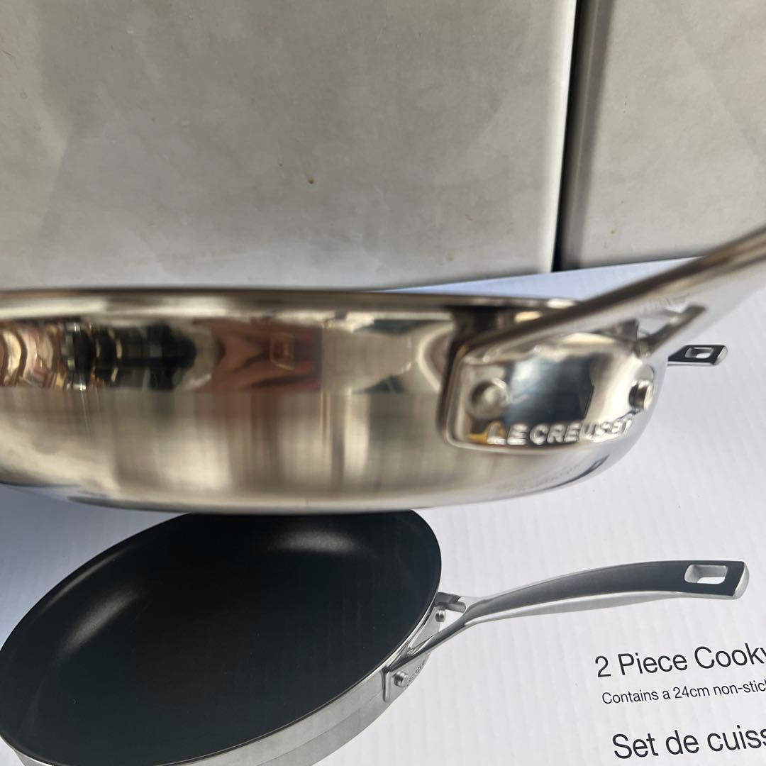 新品未使用ル・クルーゼ ステンレスフライパン24cm