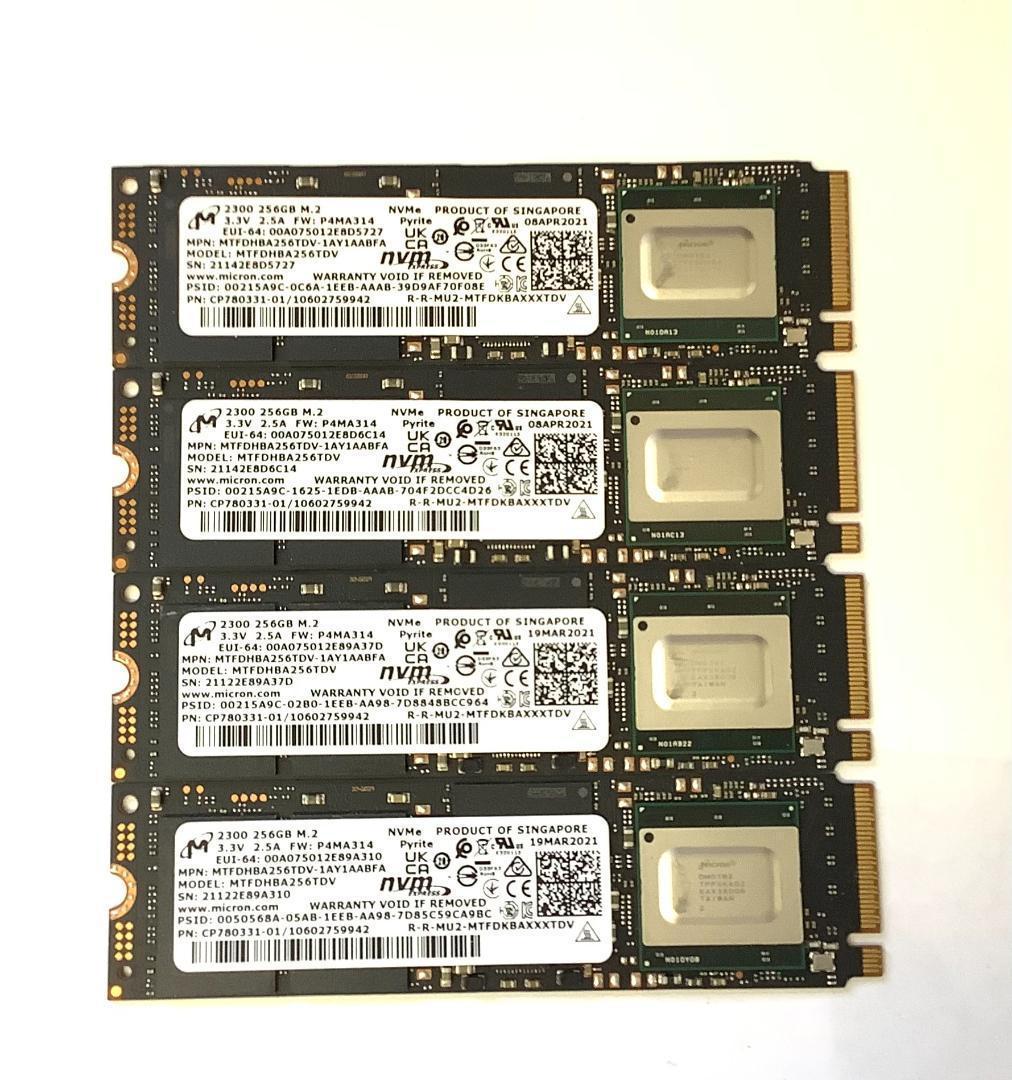 ②-W748-Micron NVMe 256GB SSD 4点