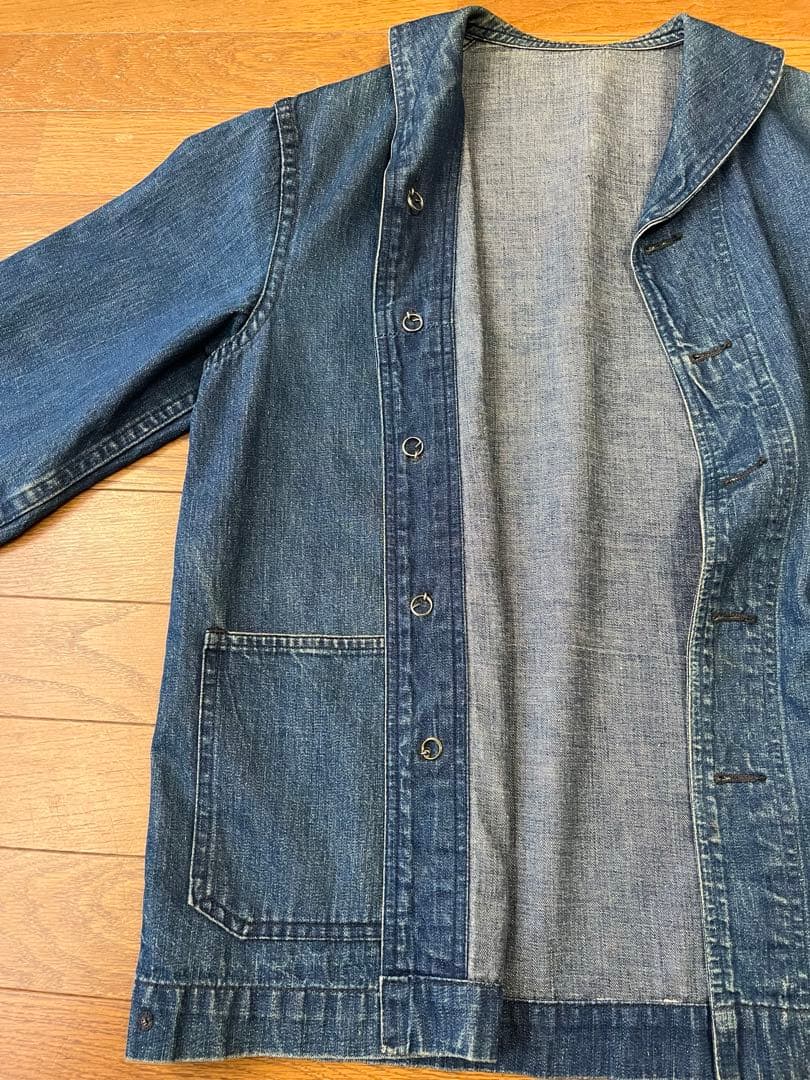 1940年代　us navy ショールカラー　カバーオール