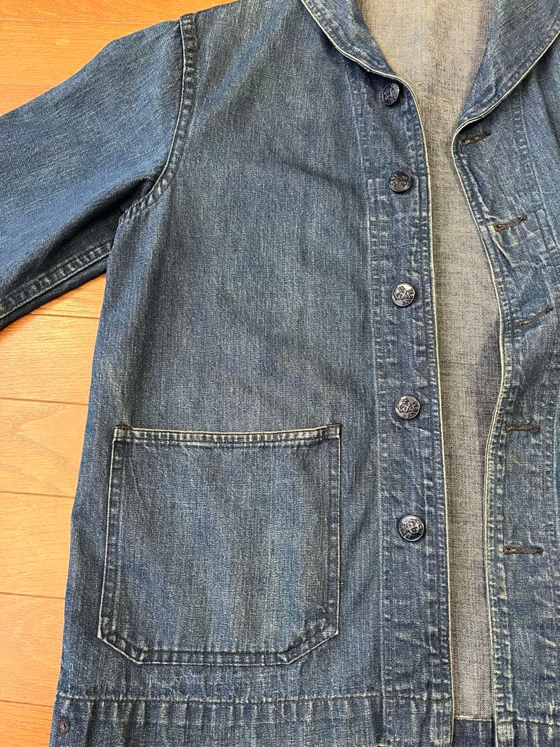 1940年代　us navy ショールカラー　カバーオール