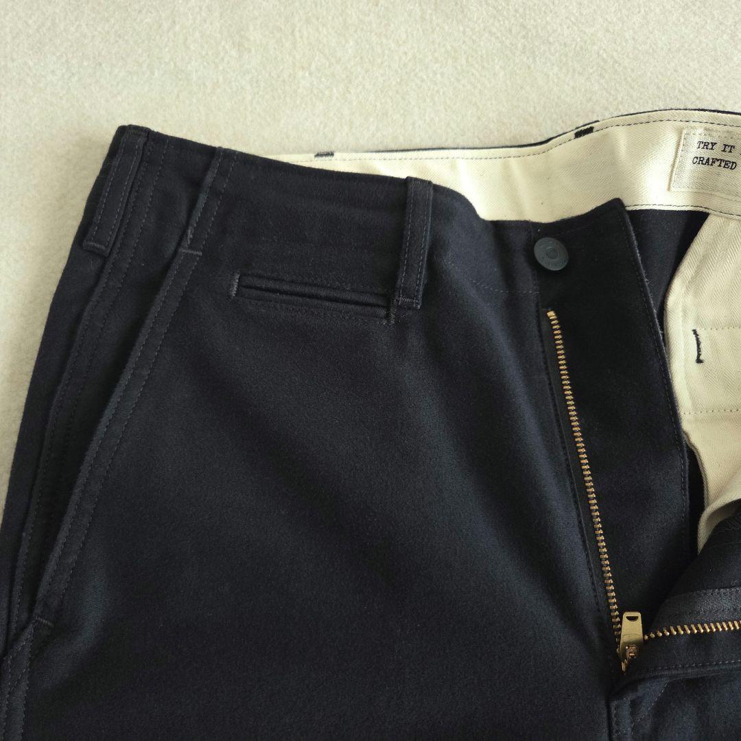 【美品】boncoura ボンクラ 41チノ モールスキン パンツ 31インチ