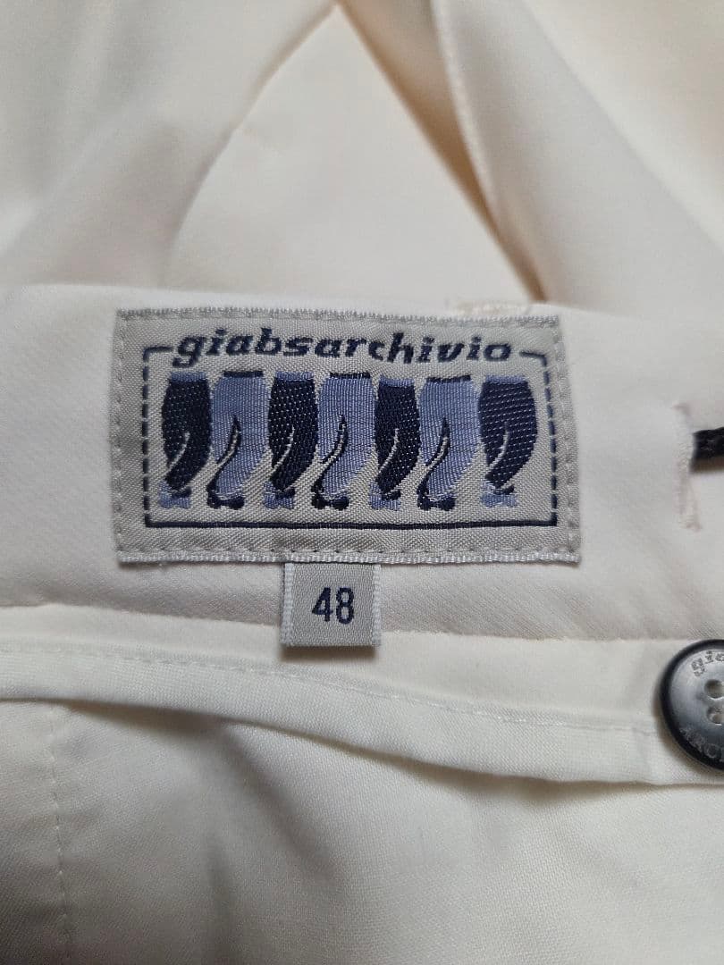 【新品】ジャブスアルキヴィオ　MASACCIO　ナイロンツイル　白　48　春秋冬