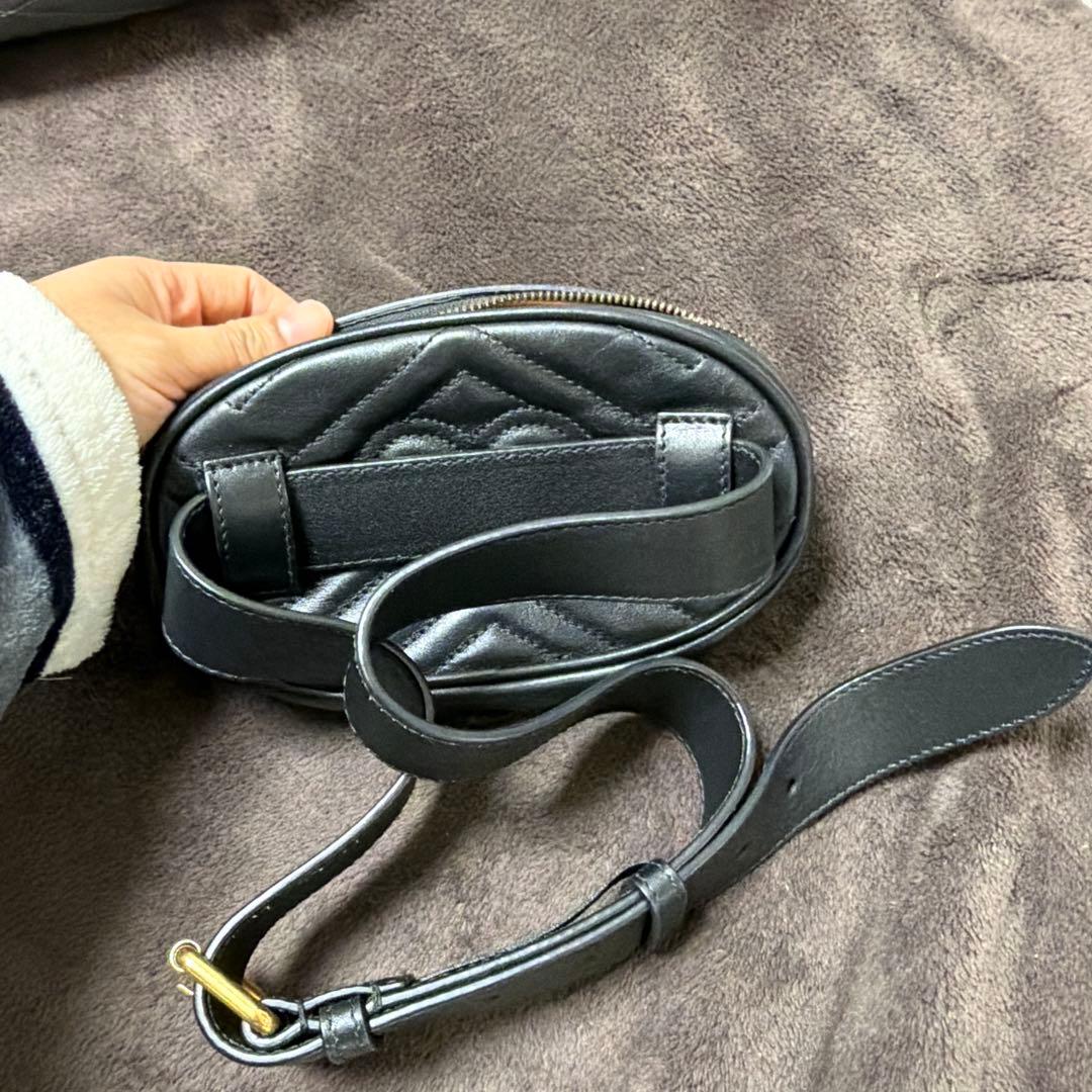 ‼️GUCCI ブラック キルティング ボディバッグ‼️
