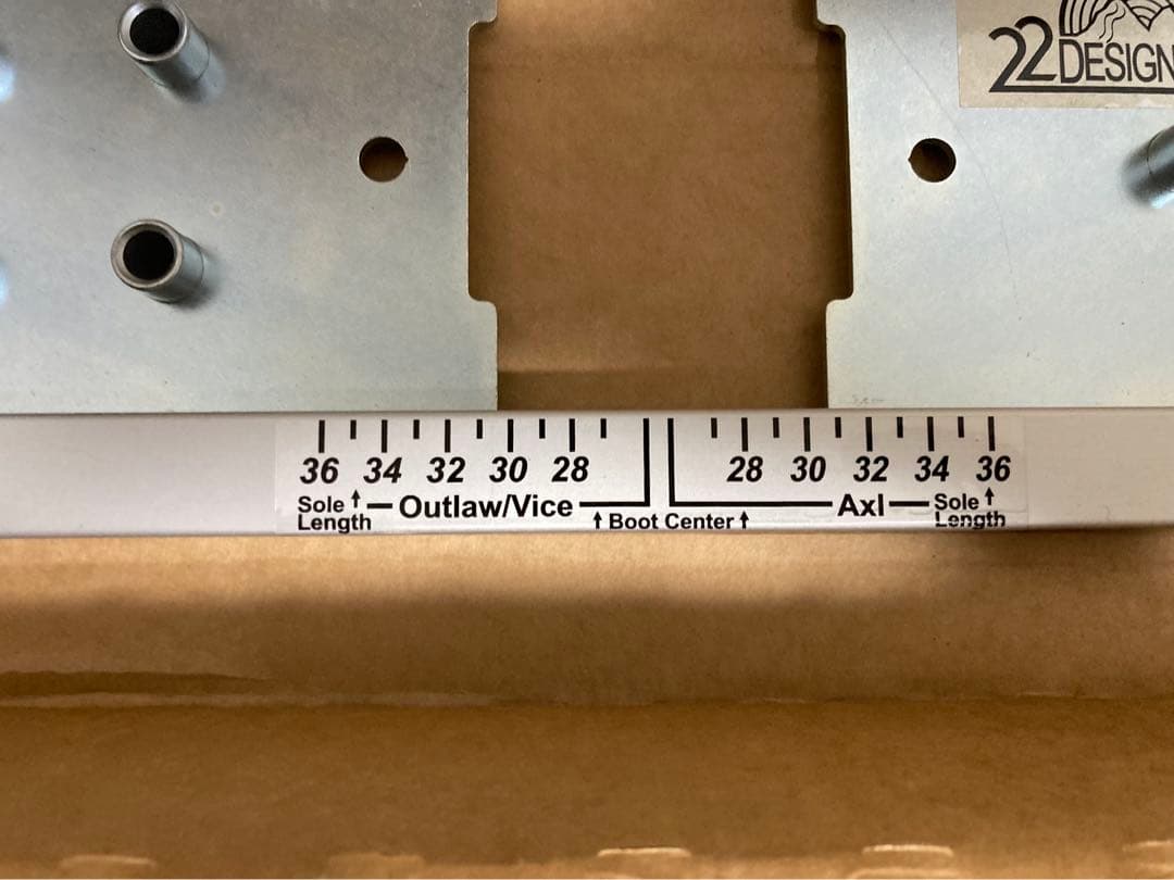 22DESIGNS OUTLAW/AXL/LYNX マウンティングジグ