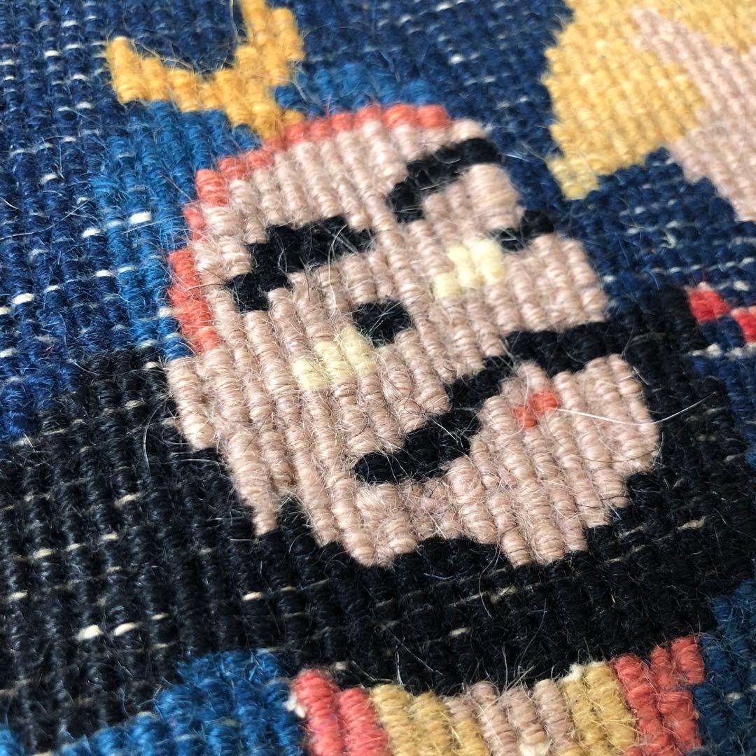 ヴィンテージ 関羽雲長 スーベニアラグ ウールラグ ラグマット