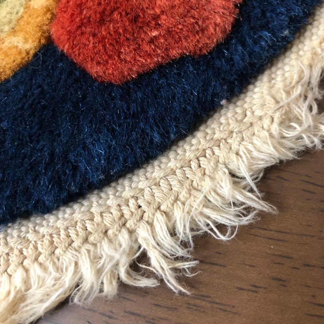 ヴィンテージ 関羽雲長 スーベニアラグ ウールラグ ラグマット