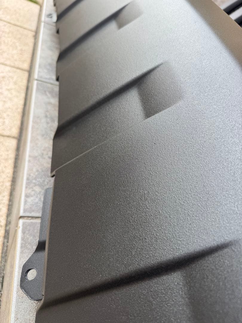 デリカd5 前期　バンパーエクステンション　本物ラプターライナー塗装