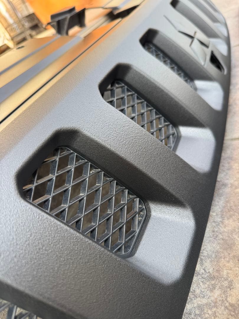 デリカd5 前期　バンパーエクステンション　本物ラプターライナー塗装