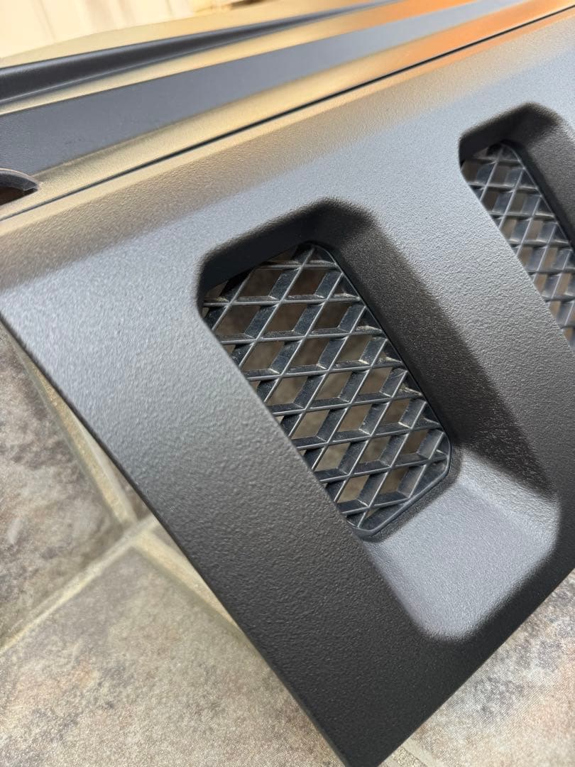 デリカd5 前期　バンパーエクステンション　本物ラプターライナー塗装