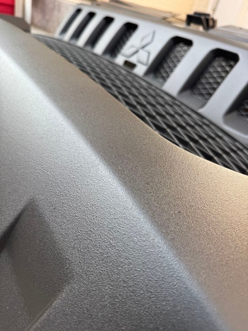 デリカd5 前期　バンパーエクステンション　本物ラプターライナー塗装