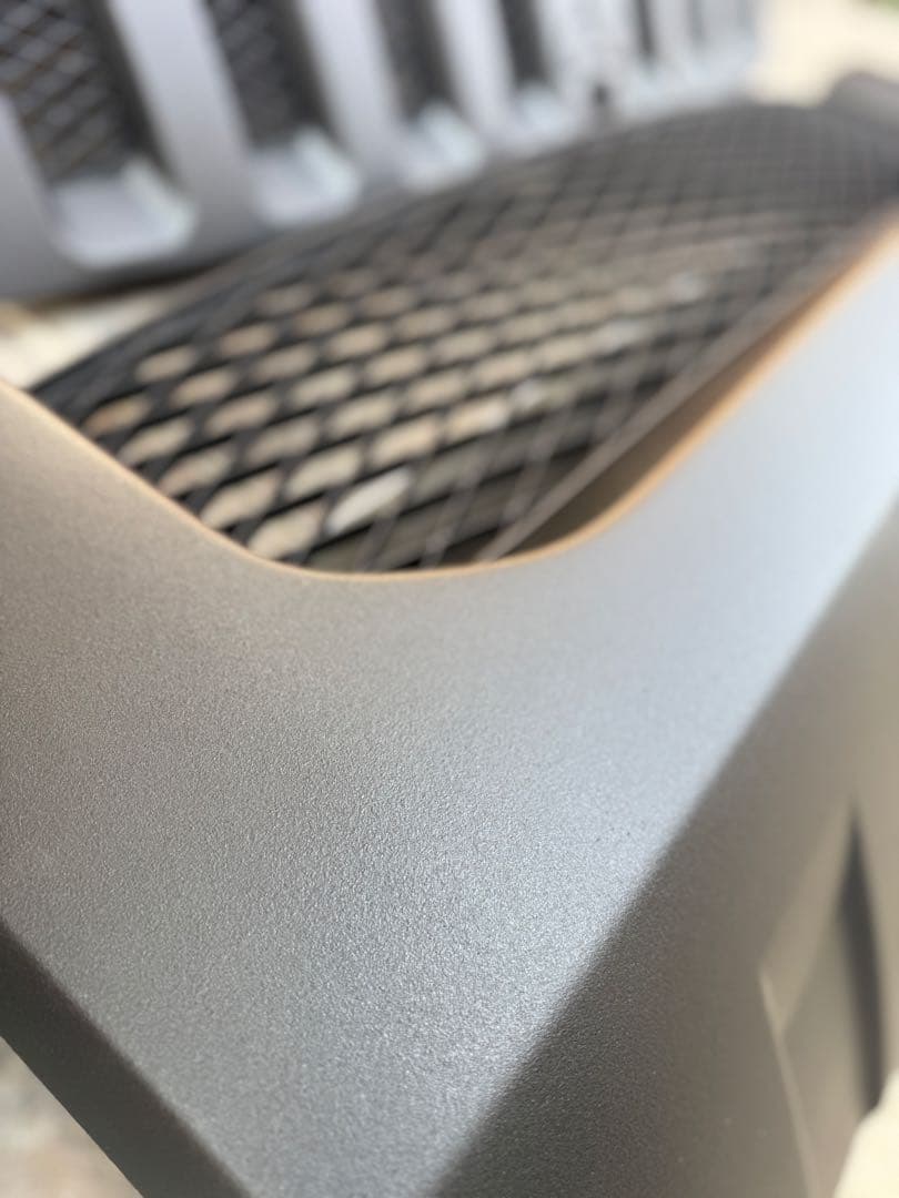 デリカd5 前期　バンパーエクステンション　本物ラプターライナー塗装