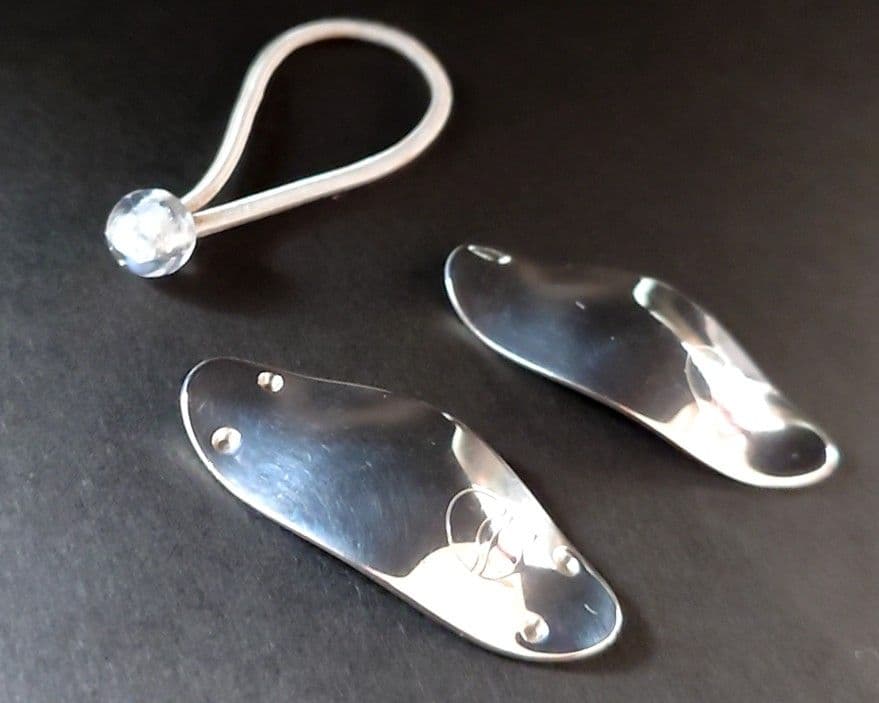 先着順●ヤナギサワ リーフレック シルバ—プレート44mm＋ゴムバンド55mm