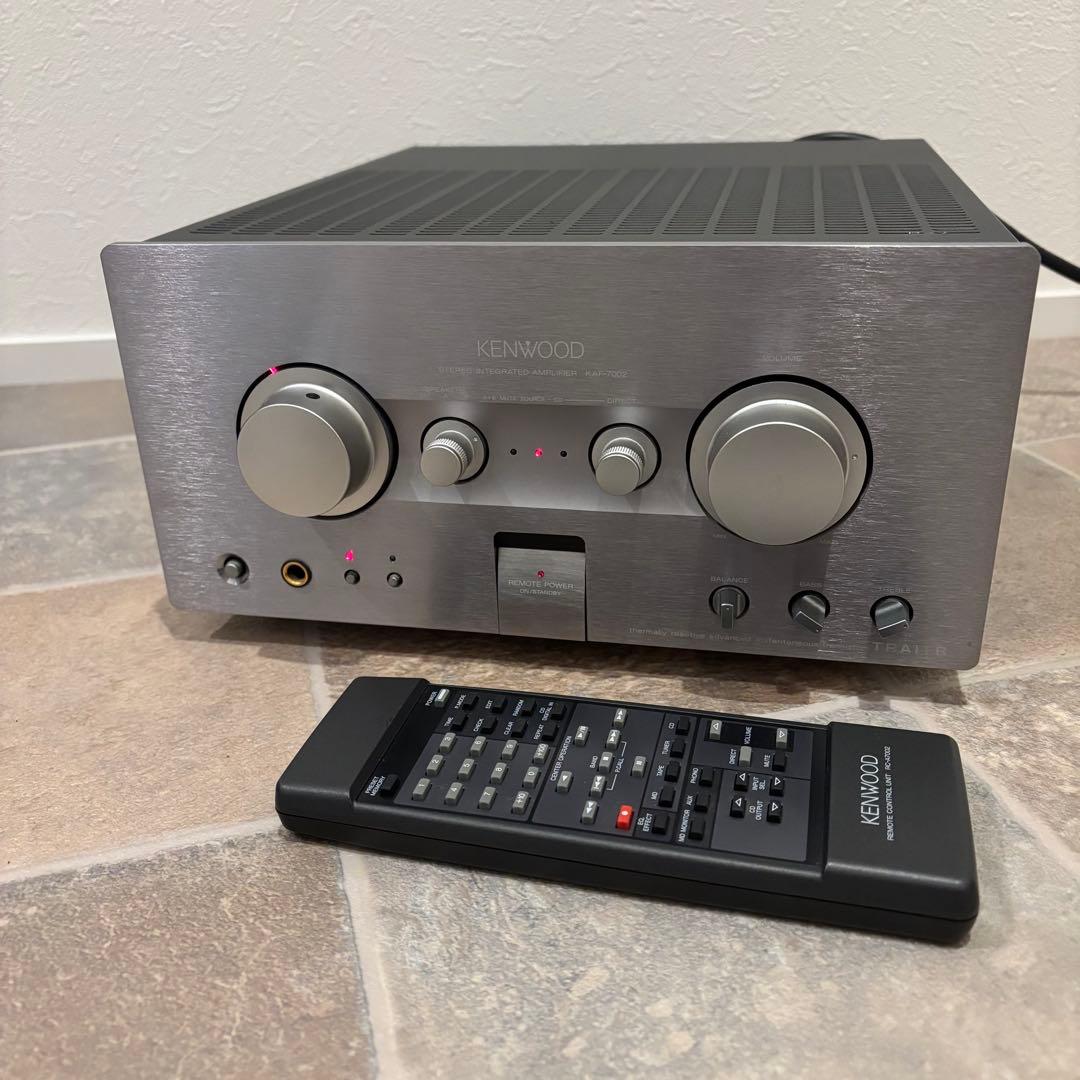 【美品】KENWOOD高音質プリメインアンプ　リモコン付　KAF-7002