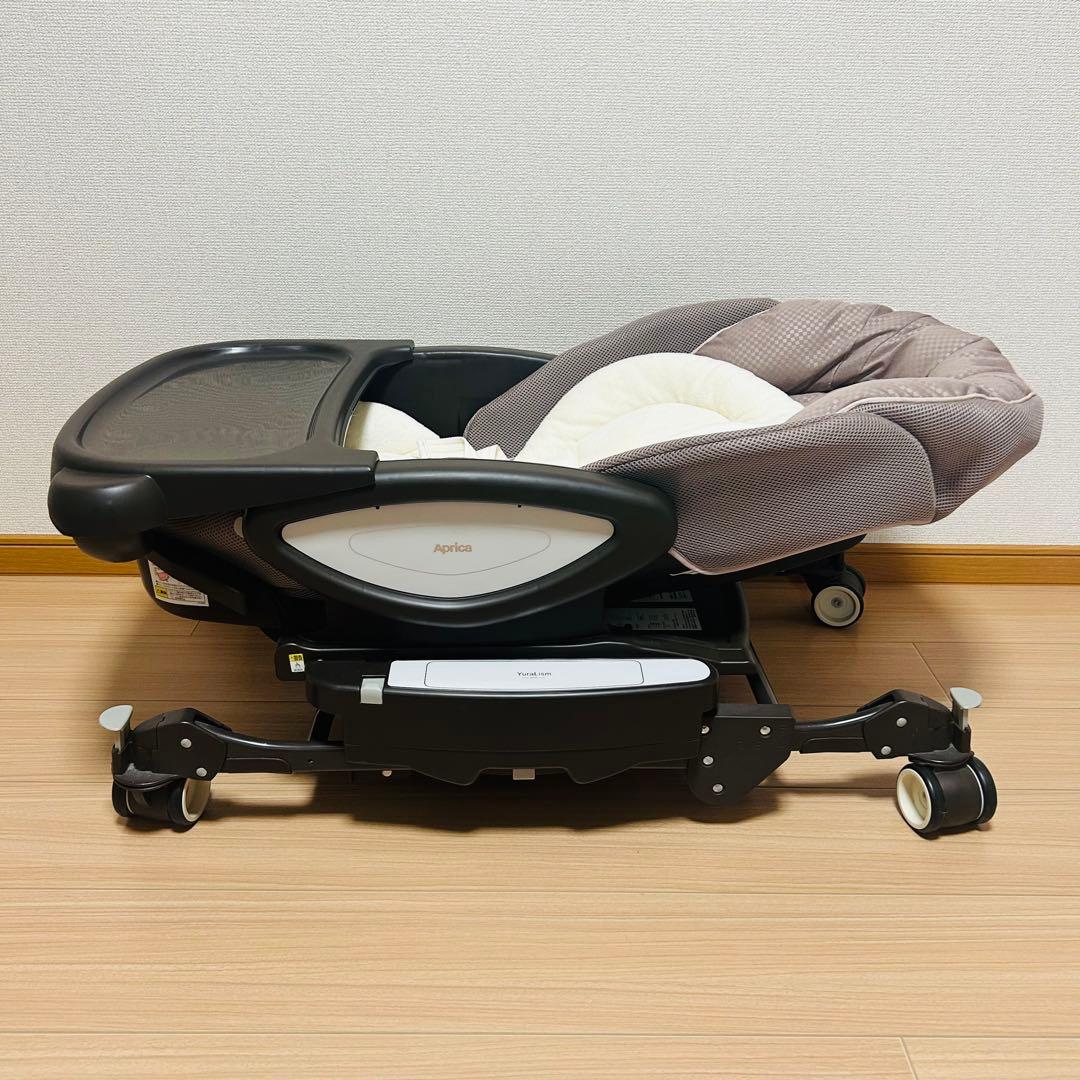 【洗濯済】aprica アップリカユラリズムオートネオカンタービレハイローチェア