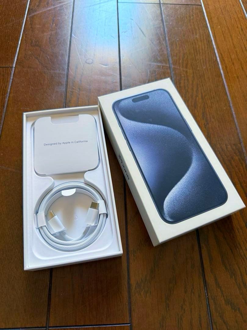 iPhone 15 Pro 256GB ブルーチタニウム