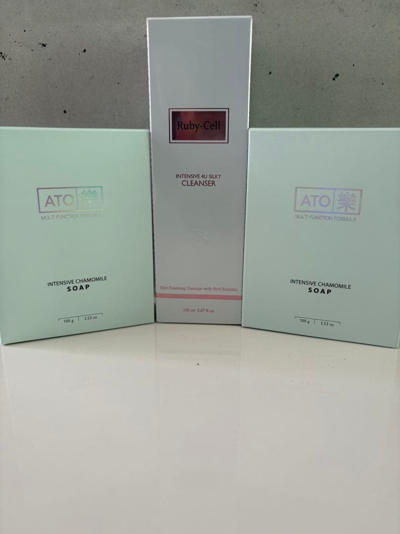 コラボセット❣️ 【新品・未開封】ルビーセル シルキークレンザー ＆カモミール石鹸