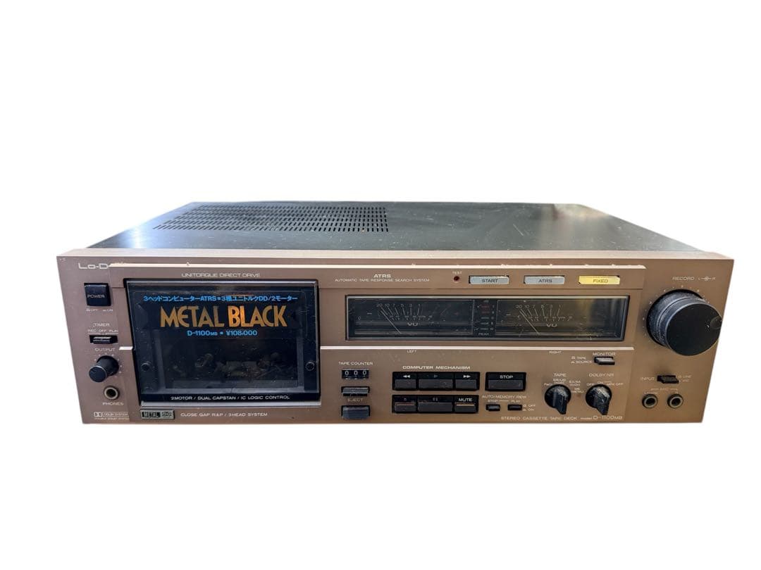 ステレオカセットデッキ D-1100 MB オーディオ オーディオ機器 Lo-D