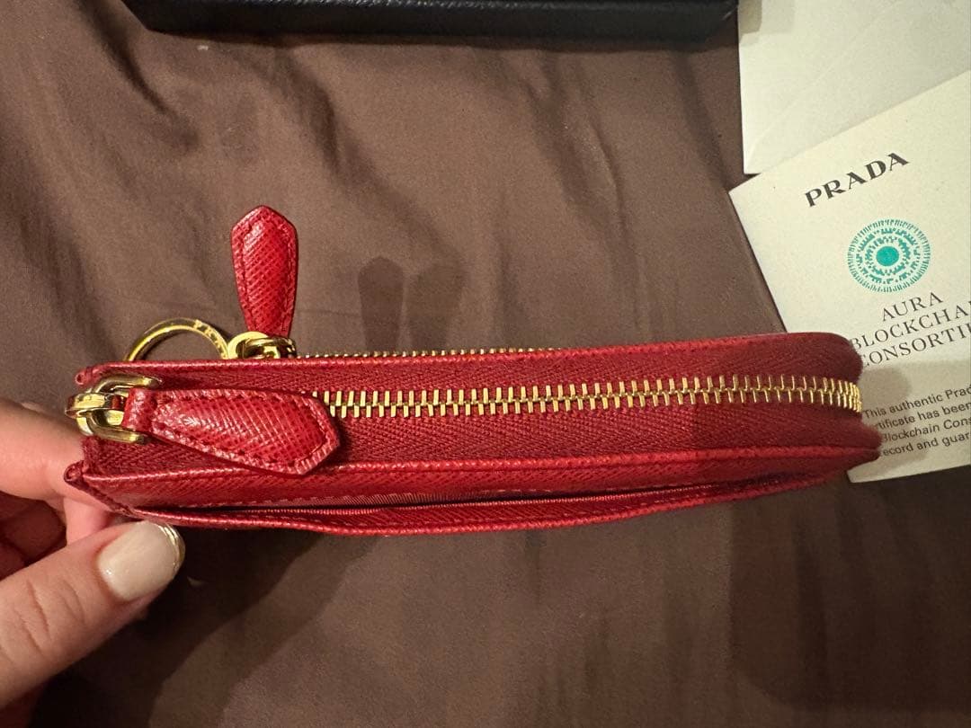 PRADA サフィアーノ　ケース　キーケース　ミニ財布