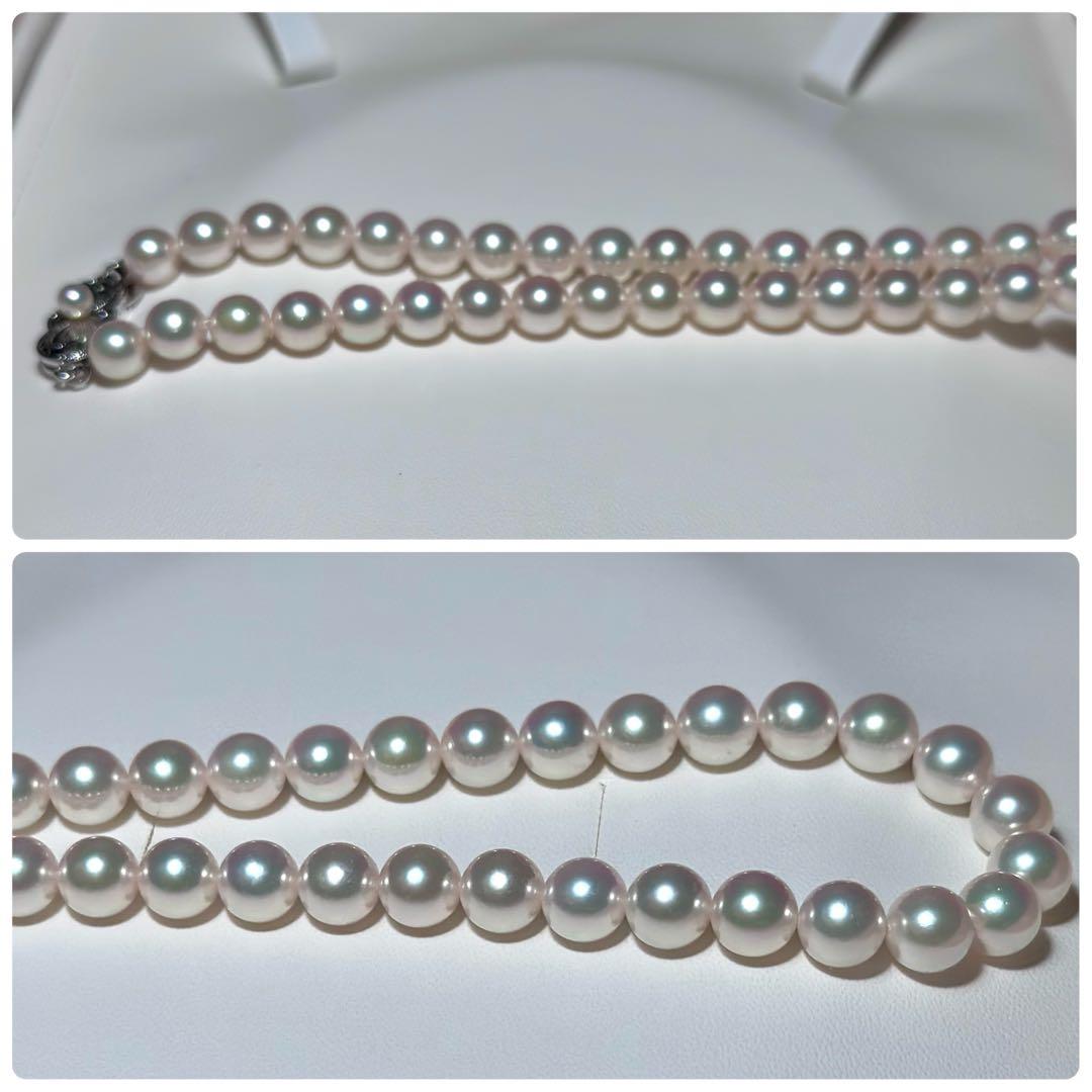 テリ強◎現行クラスプ　ミキモト　アコヤパール　ネックレス　本真珠　純正ケース付き