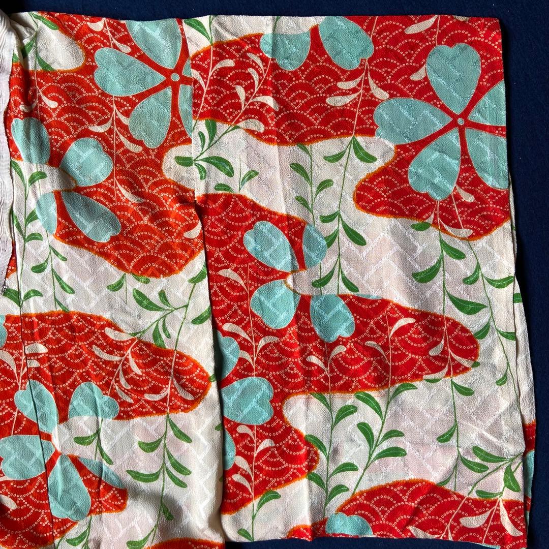 162 長襦袢ちりめん綸子錦紗14枚おまとめ売り材料正絹