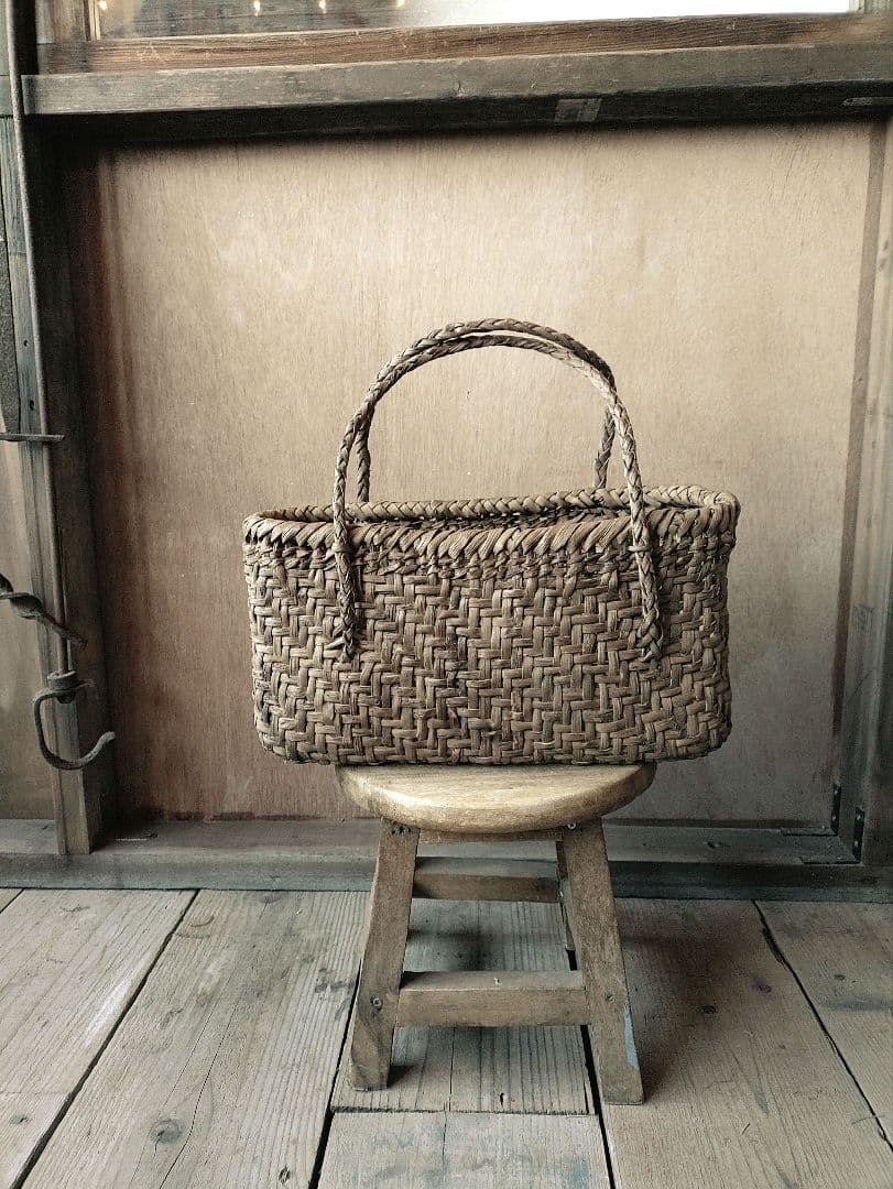 も*.様 信州安曇野の山葡萄かごバック 里山手仕事
