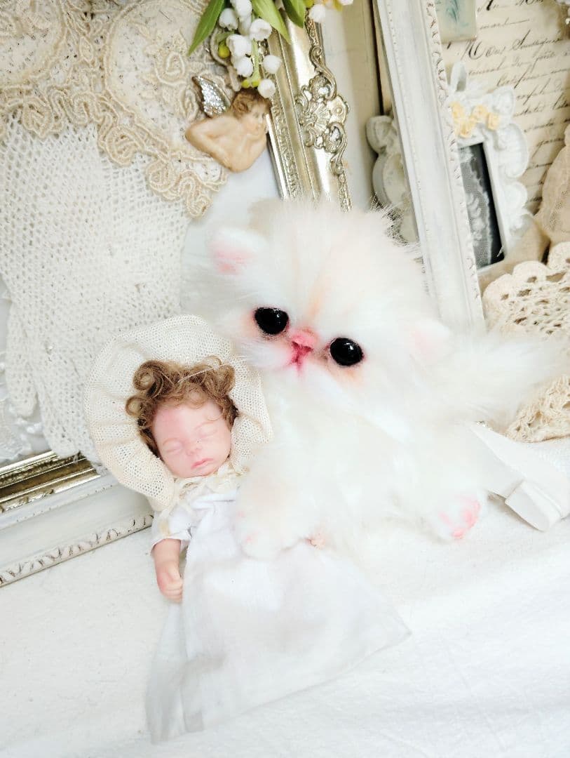 エキゾチック♡子猫のぷんちゃん♡アートドール♡ぬいぐるみ♡