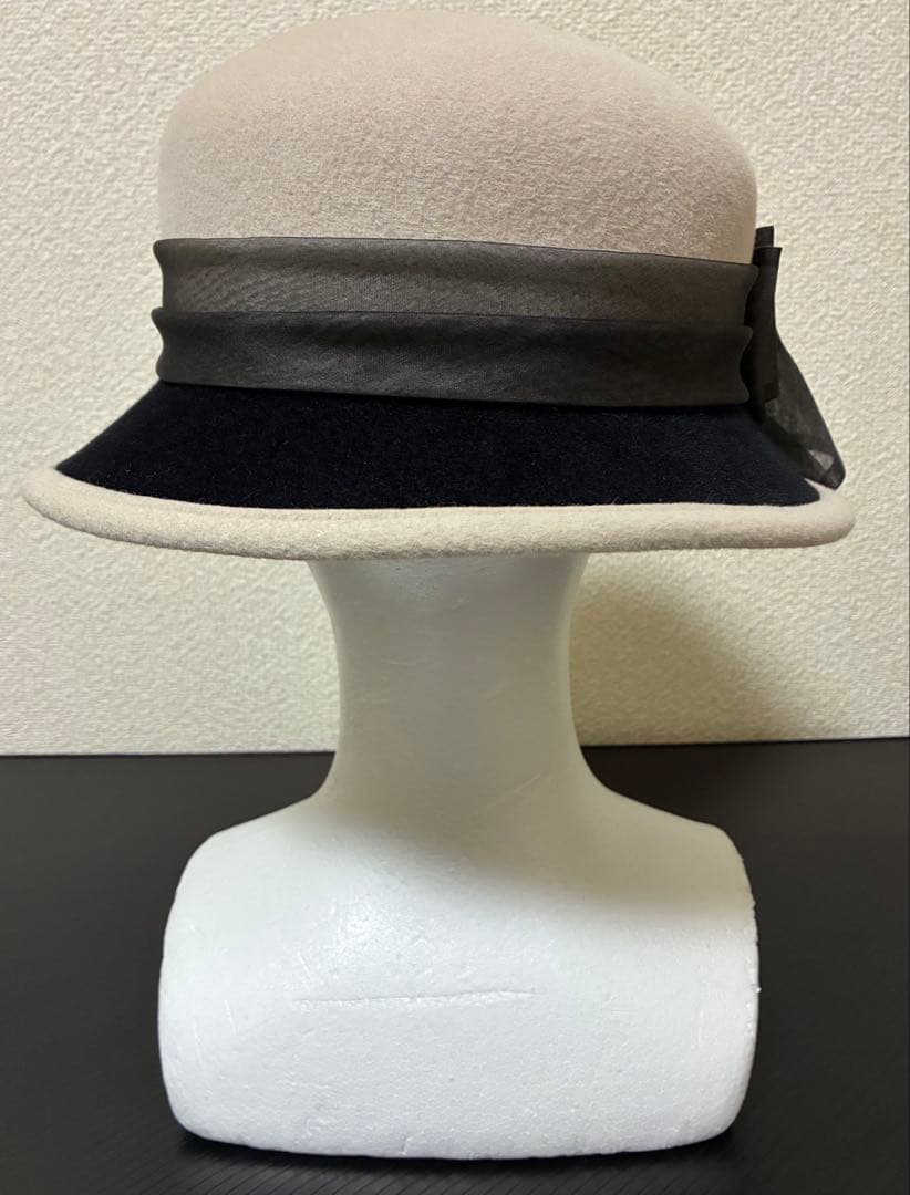 マキシン◆maxim◆ベージュ系×ブラック×リボンハット