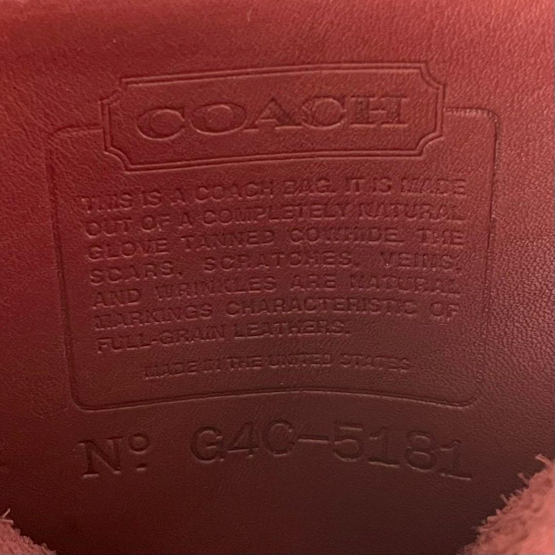 ✨稀少カラー✨美品✨オールドコーチ　ビジネスバッグ 2way ターンロック　赤