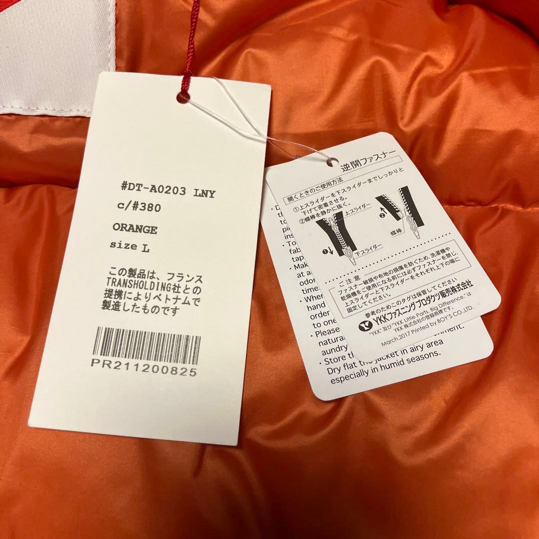 \"新品未使用\" DANTON ダントン ダウンベスト オレンジ サイズL