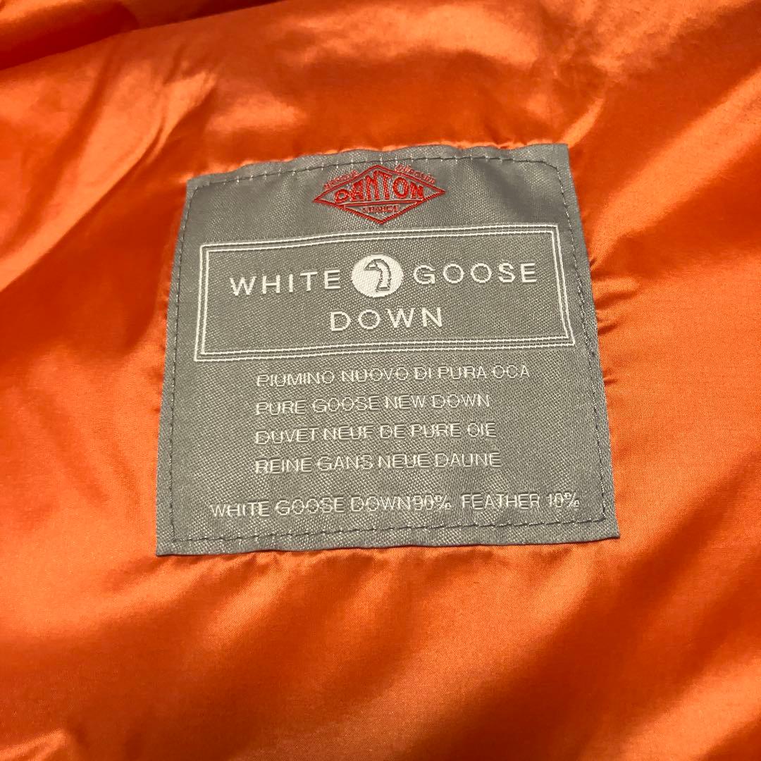 \"新品未使用\" DANTON ダントン ダウンベスト オレンジ サイズL