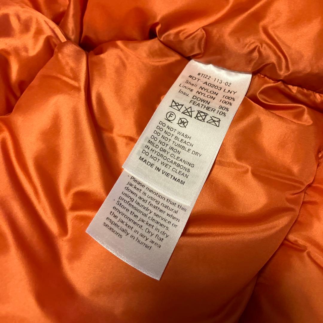 \"新品未使用\" DANTON ダントン ダウンベスト オレンジ サイズL