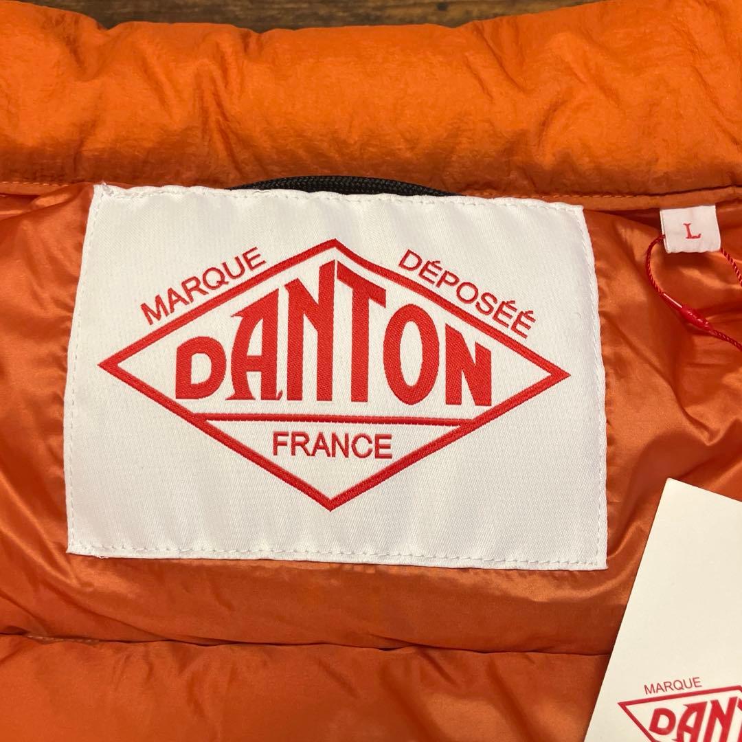 \"新品未使用\" DANTON ダントン ダウンベスト オレンジ サイズL