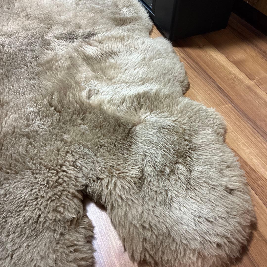 【投げ売り】ムートンラグ 原産国オーストラリア(オマケ付き)