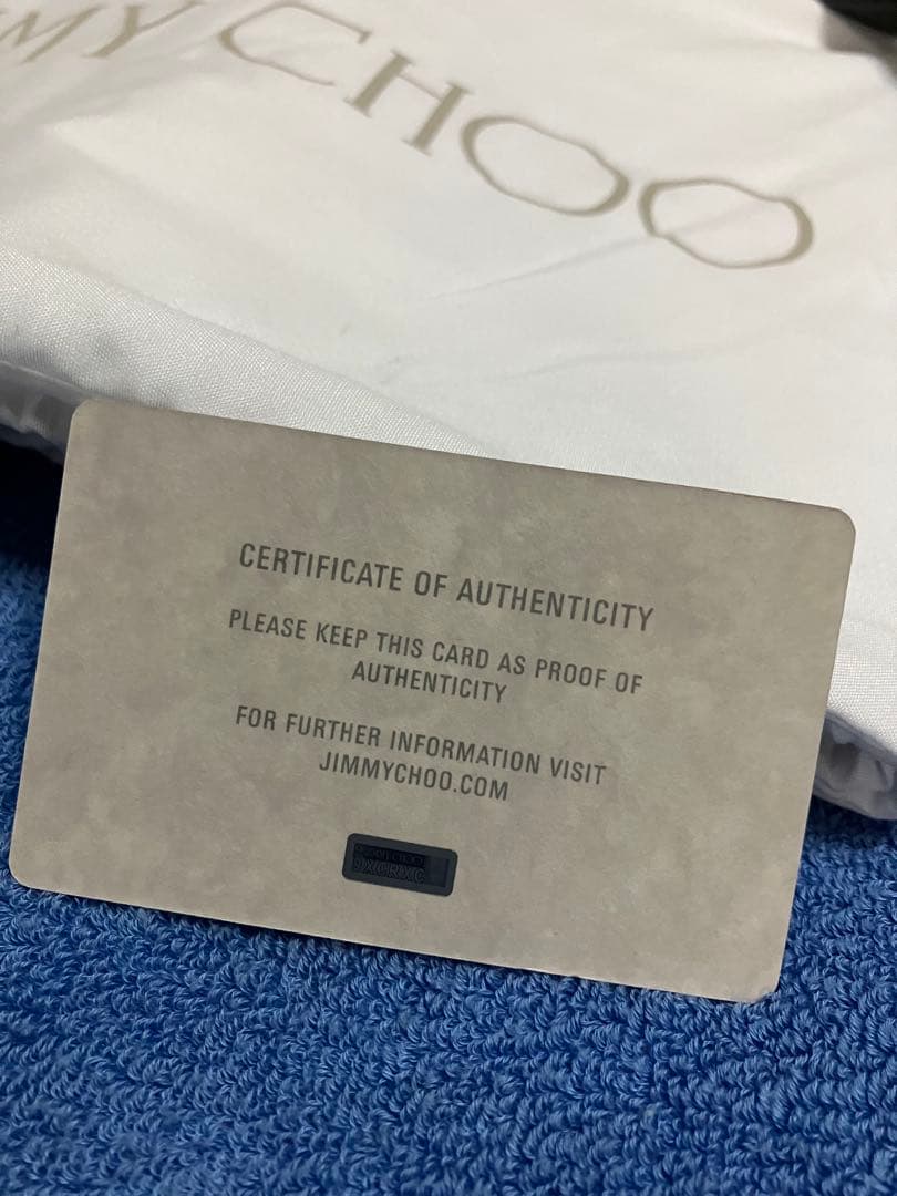 極美品Jimmy Choo ジミーチュウCHOO ロゴ ブラックバッグ