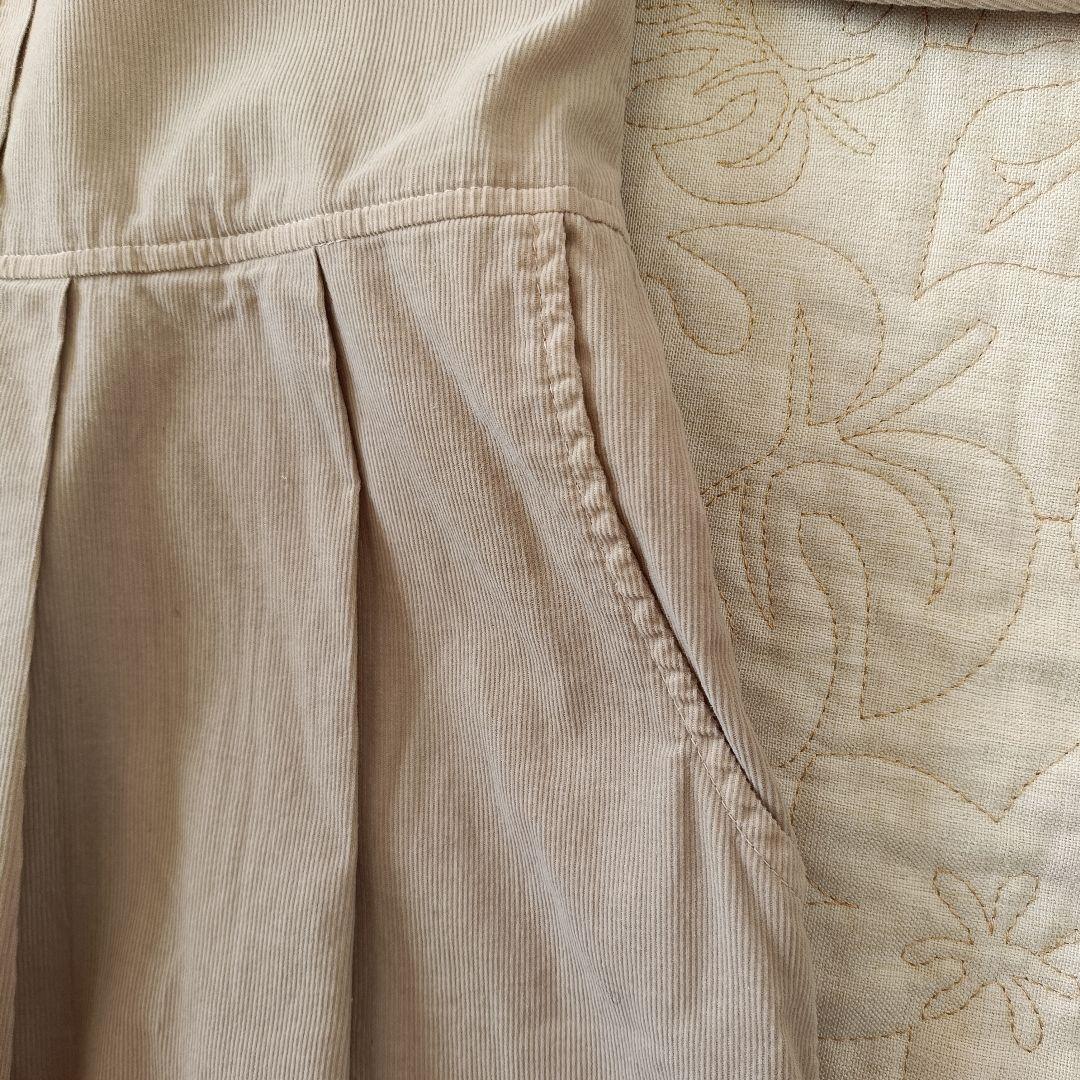 yuum様　2枚おまとめ【超美品】コーデュロイ　ピンタック　　ロングワンピース