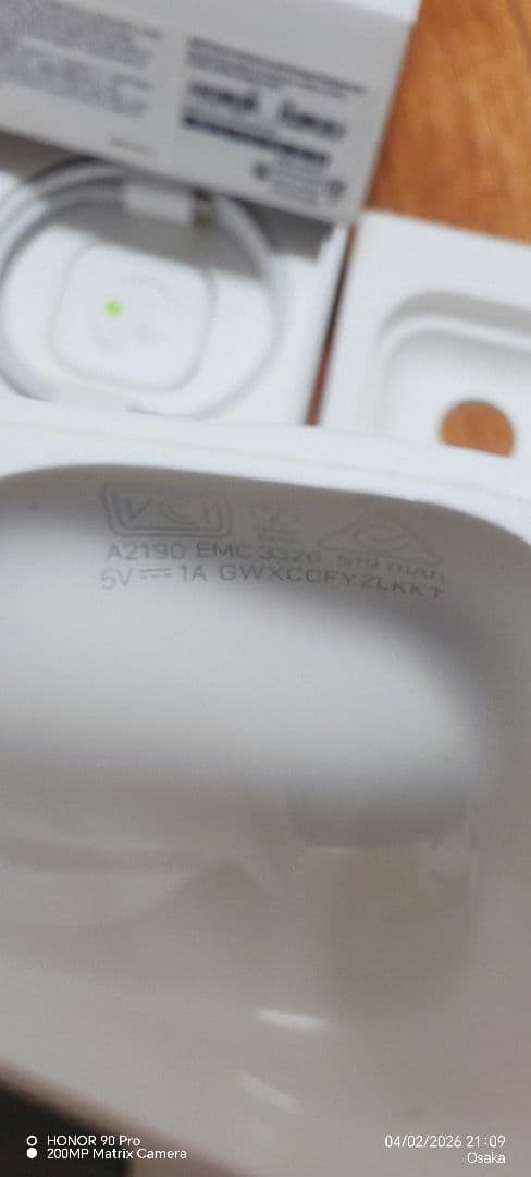 AirPods 本体 ホワイト完璧なプロセス