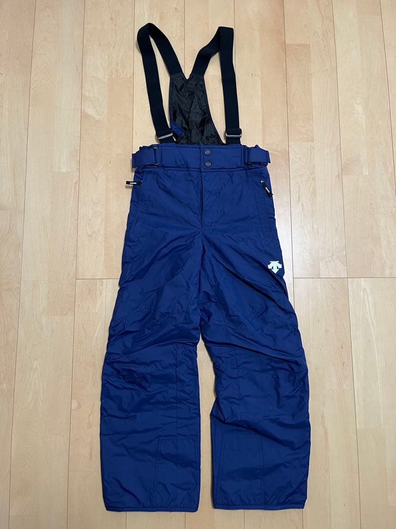 【美品】デサント スキーウェア 上下セット Sサイズ 水色＋ネイビー