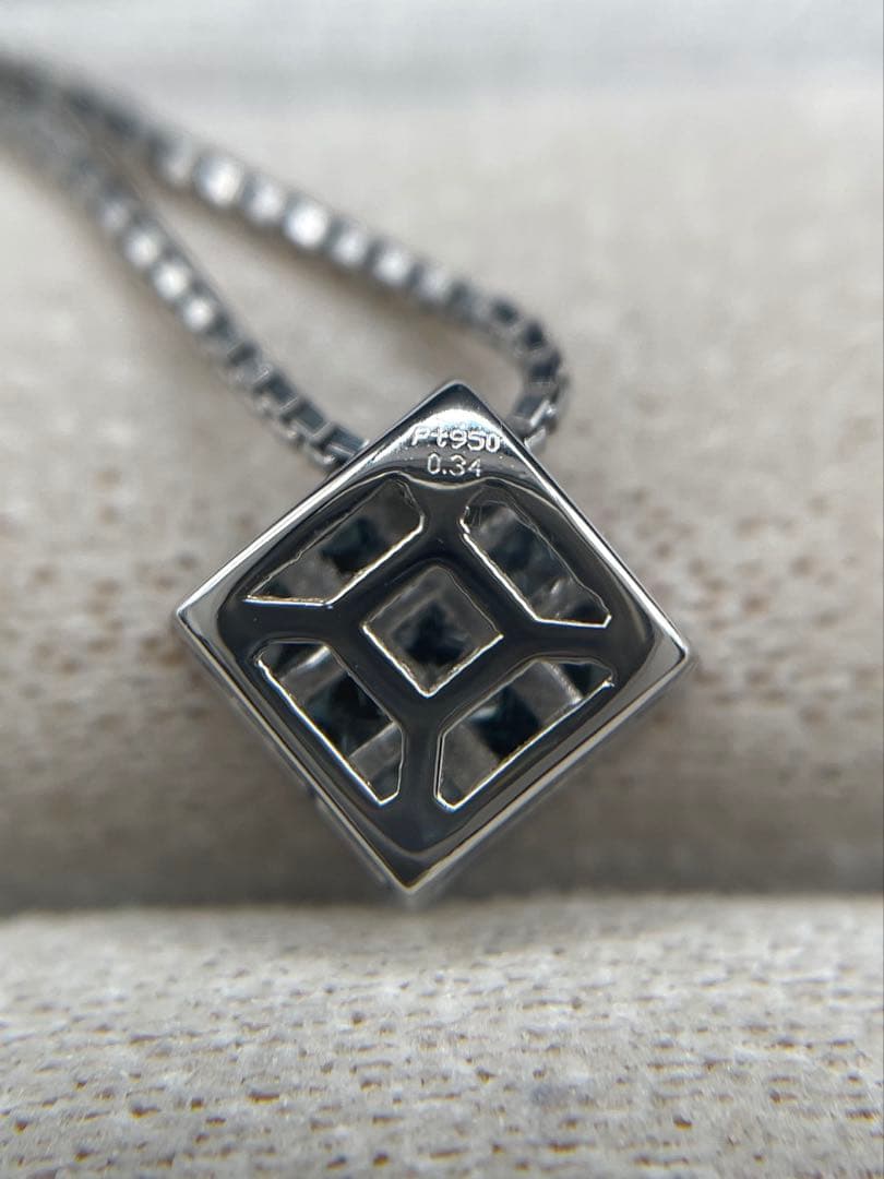 JA179★高級 ブルーダイヤモンド0.34ct pt950 ヘッド 鑑別付