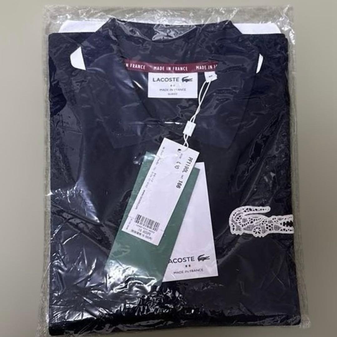 Lacoste ポロシャツ　メイドインフランス　刺繍ロゴ