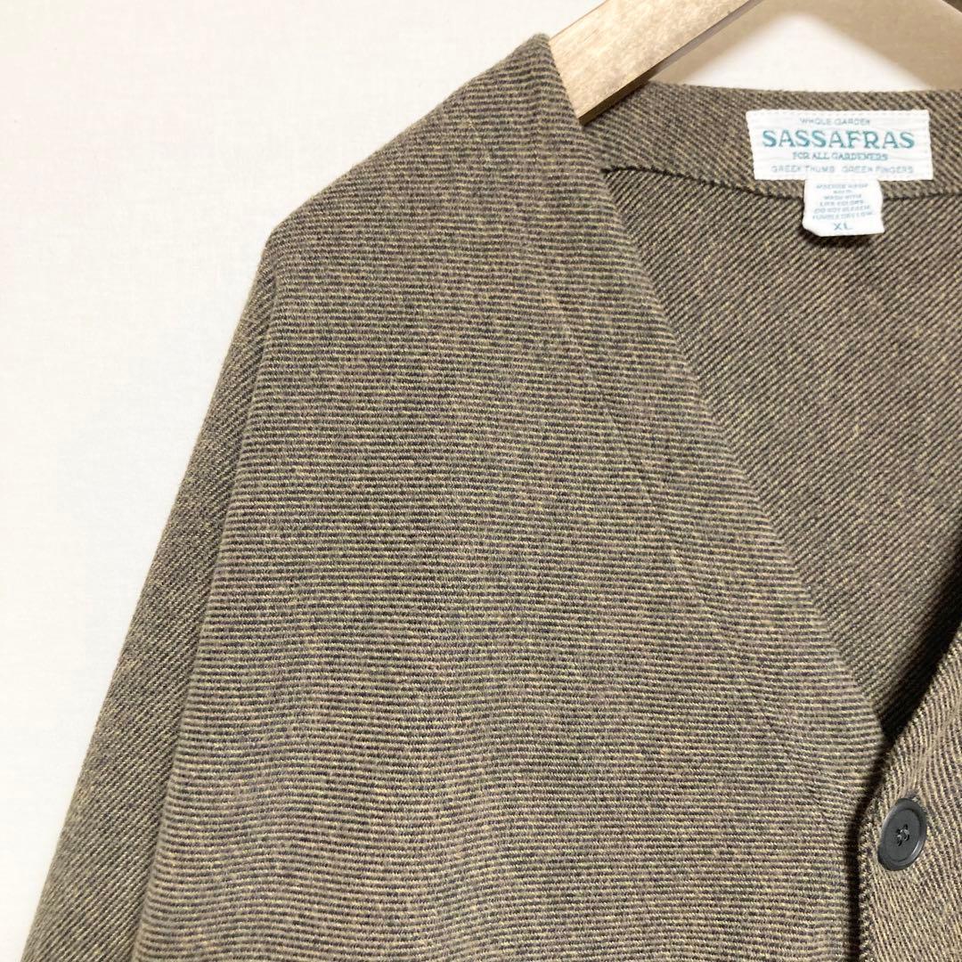XLサイズ！SASSAFRAS ノーカラーガーデナージャケット