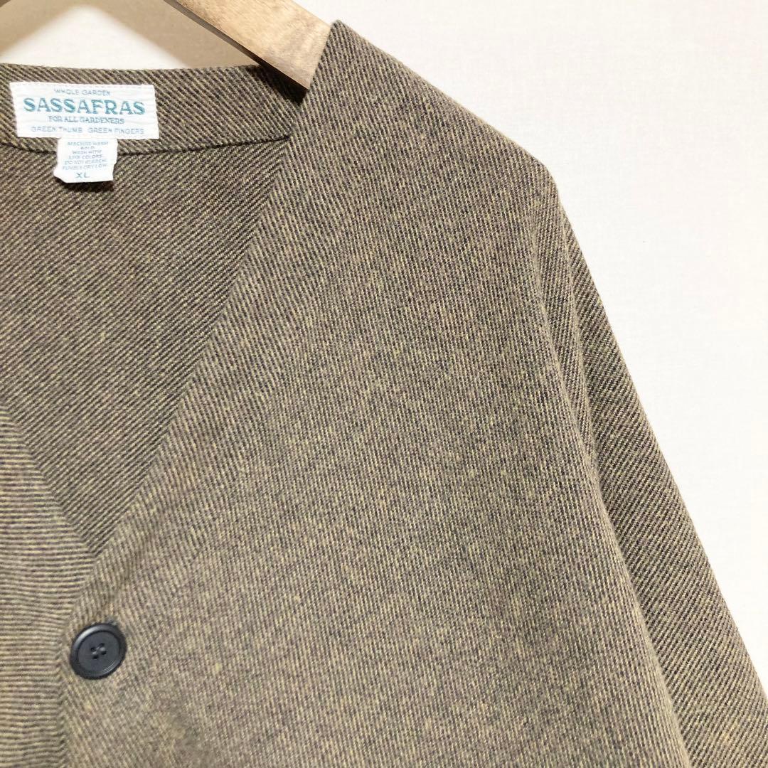 XLサイズ！SASSAFRAS ノーカラーガーデナージャケット