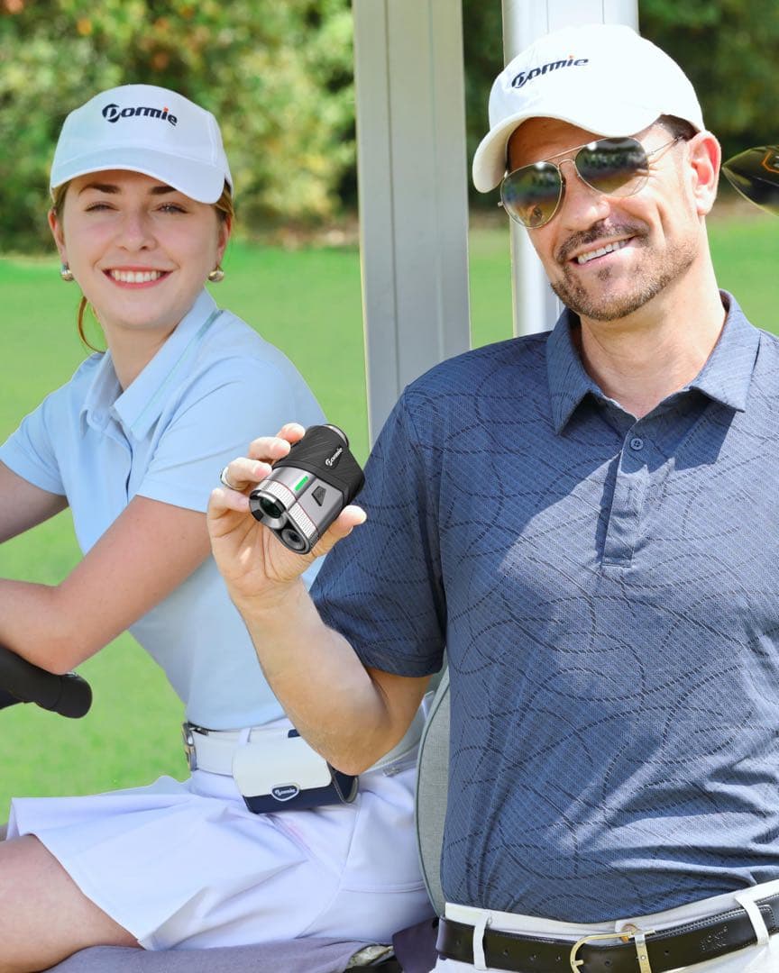 ゴルフ 距離計 高精度 最速0.02S測定 赤色/黒色環境自動光感調整 6倍望遠